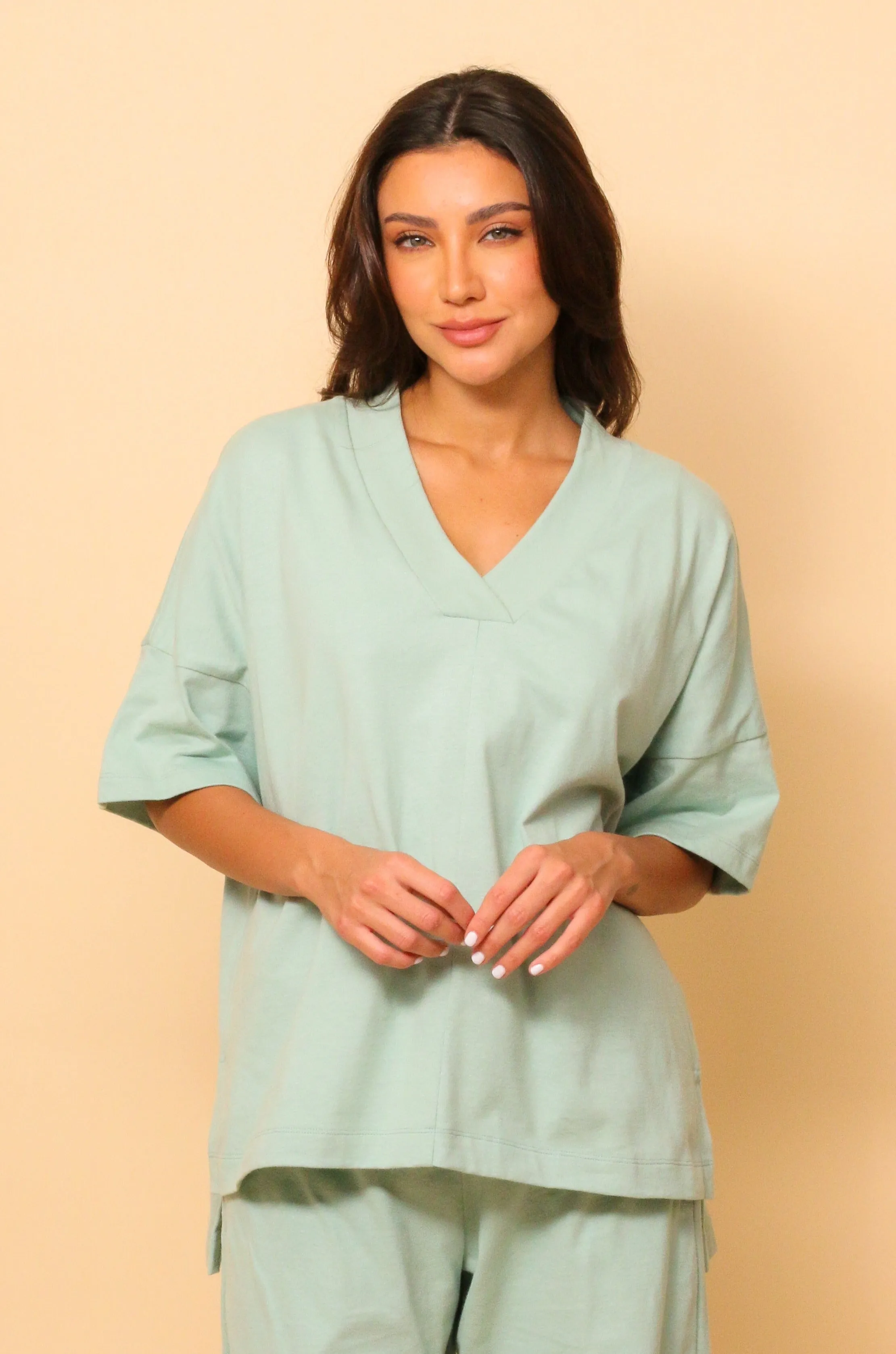 Women's Allergy-Free Victoria V-neck Oversized Top