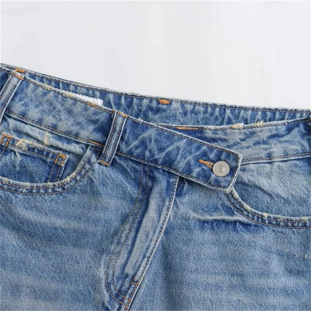 Women's Mini Skirts Spring and Summer Women Denim Skirts Casual Ladies Skirt