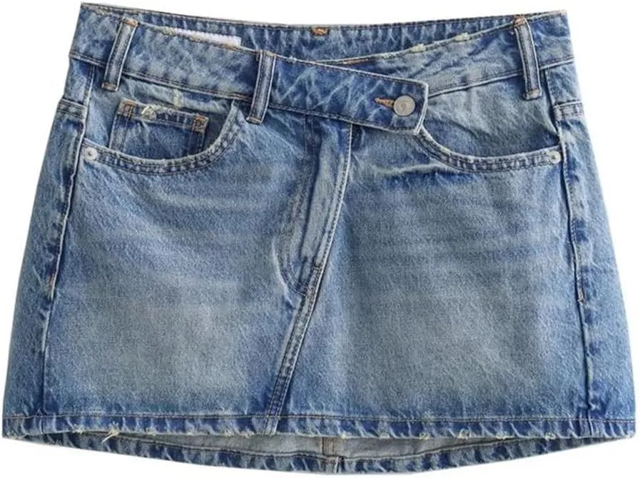Women's Mini Skirts Spring and Summer Women Denim Skirts Casual Ladies Skirt
