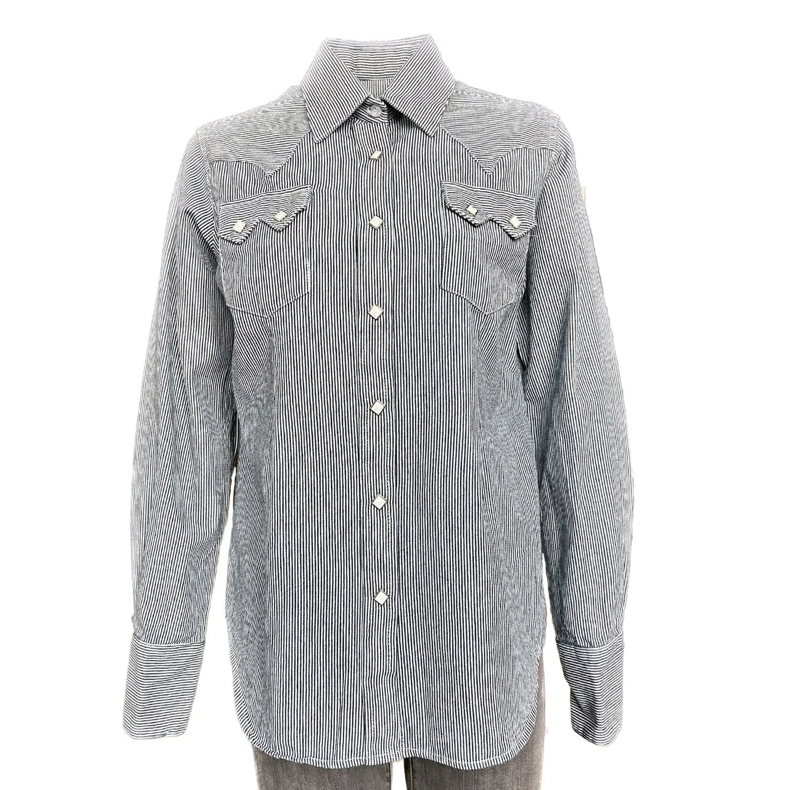 Women's Signature Denim Pinstripe Western Shirt