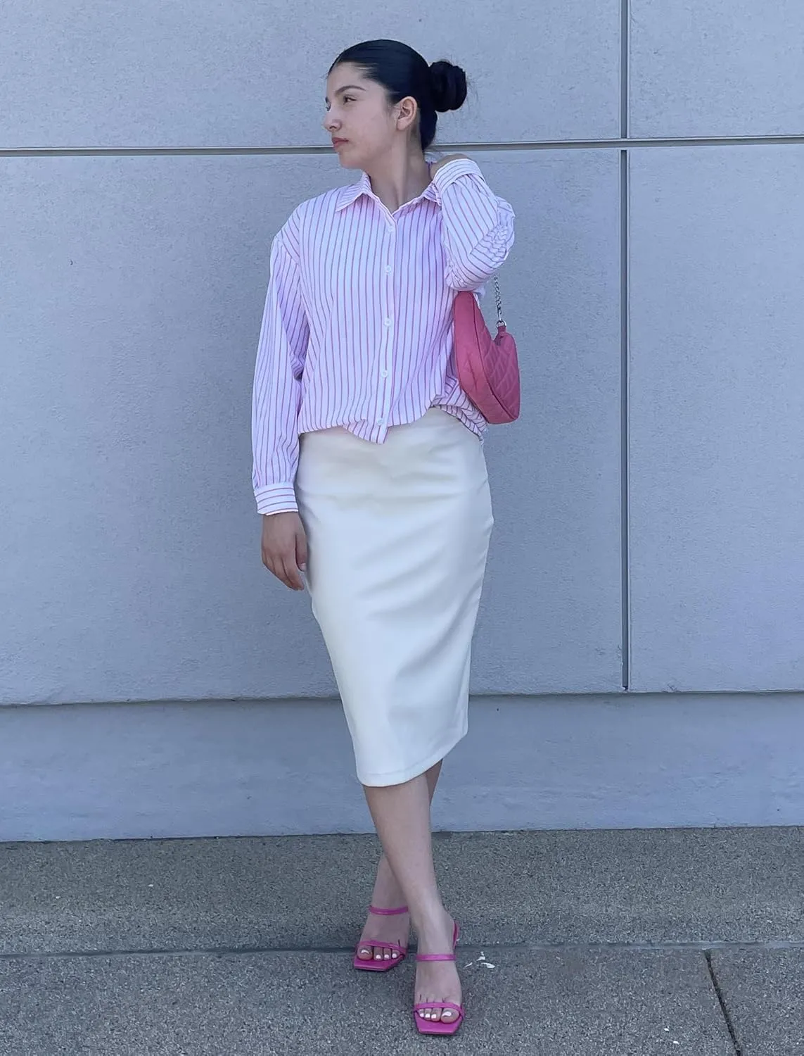 Zeagoo Striped Button Down Shirts for Women Casual Loose Long Sleeve Shirts Business Work Tunic Top